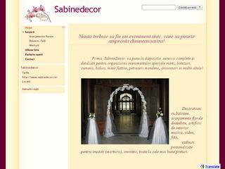 Sabinedecor - decoratiuni nunti si botezuri