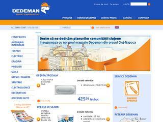 Site-ul oficial al companiei Dedeman